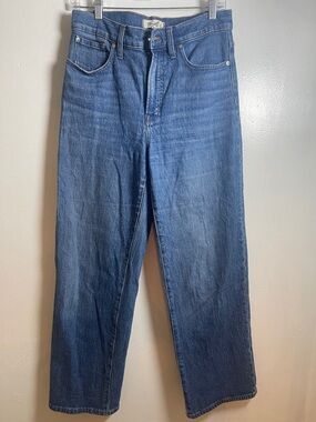 Madewell Blue Denim Wide-Leg Jeans